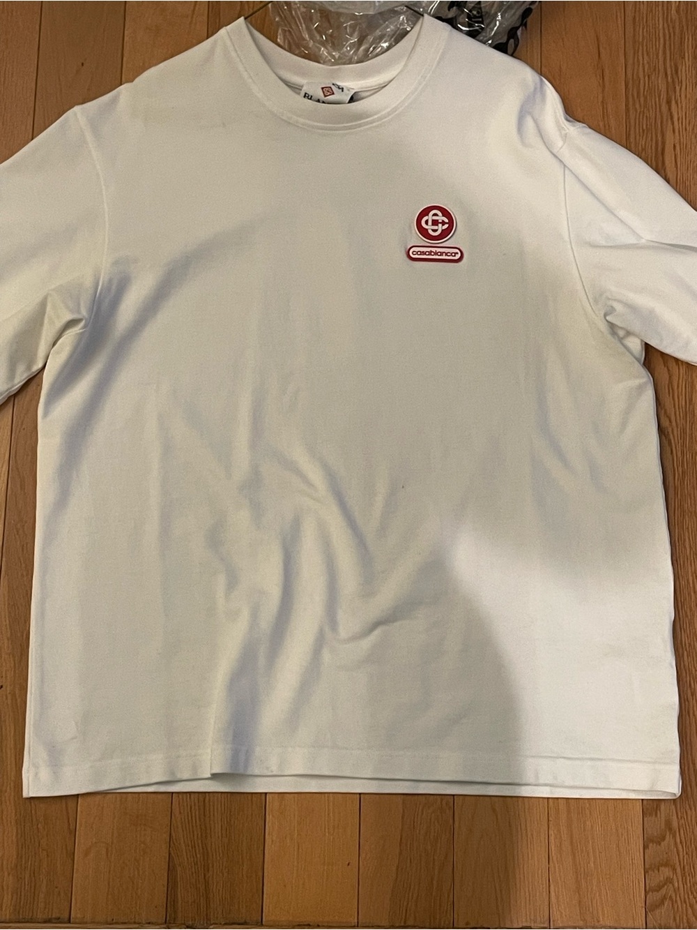 Casablanca White Logo Tee
